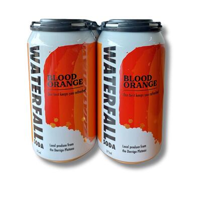 Waterfall Soda Blood Orange (4 Pack)